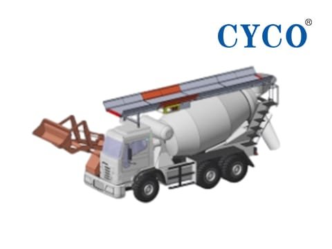 Concrete Mixing Tank High Pressure Cleaning Machine