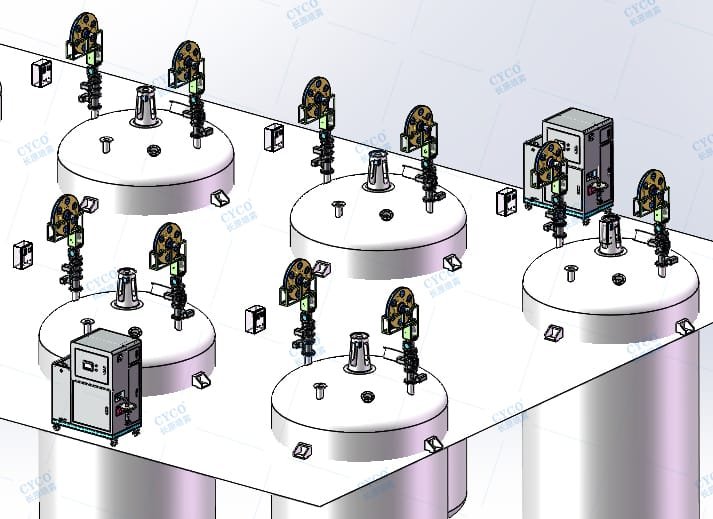 Reel-Type Lifting Reactor Cleaning System